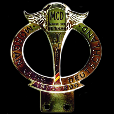 Morgan Club Deutschland  1970-1990 Car Badge