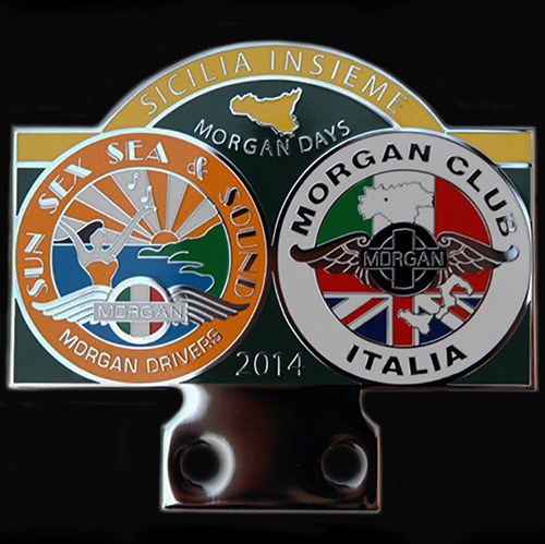 Morgan Club Italia 2014 Car Badge