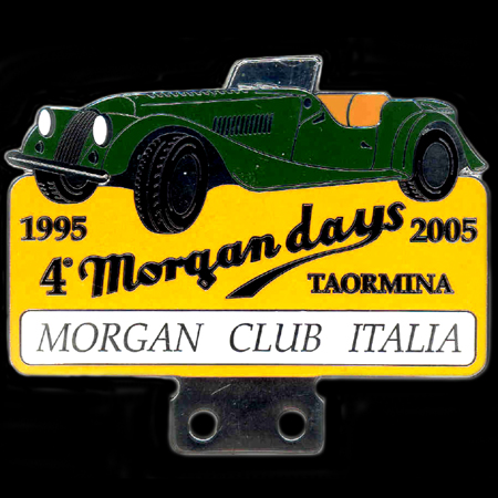 Morgan Club Italia 4th Morgan days Car Badge
