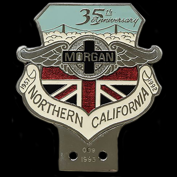Morgan Northern California 35th Anniversary Car Badge
