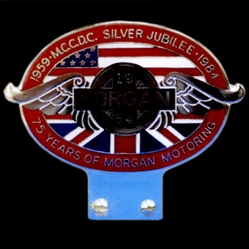 Morgan Silver Jubilee Car Badge
