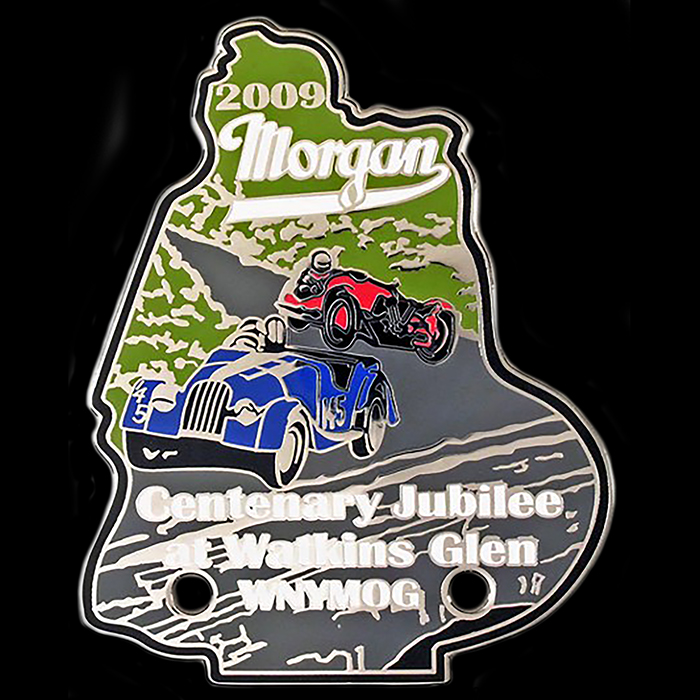 Morgan Watkins Glen Car Badge
