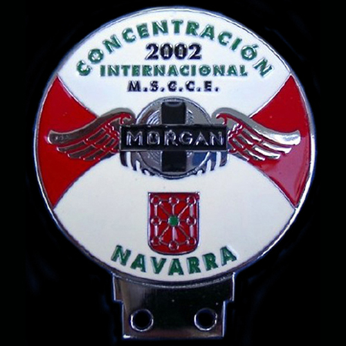 Concentracion 2002 International M.S.C.C.E. Navarra Morgan España Car Badge