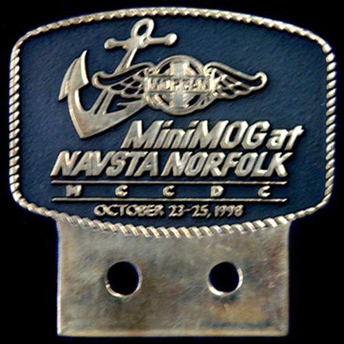 MiniMog at Navsta Norfolk Morgan Car Badge