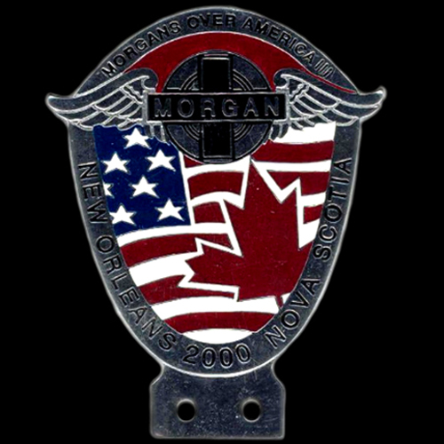 Morgans Over AmericaNew Orleans 2000 Nova Scotia Car Badge
