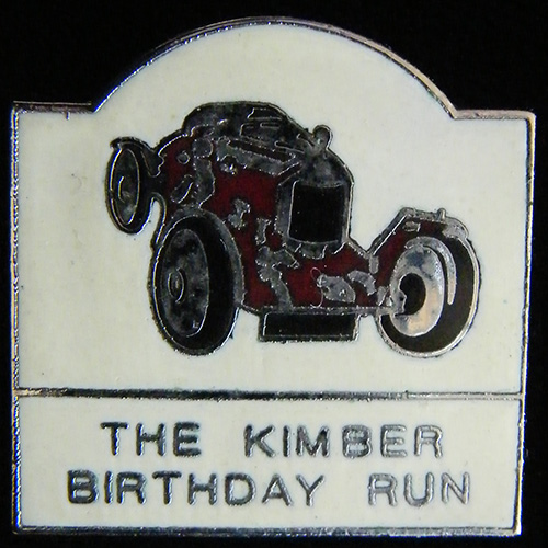 Kimber Birthday Run Pin badge