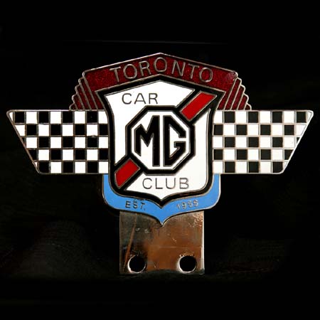 MG Car Club Toronto Car Badge