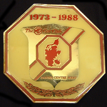 MG Car Club Denmark Car Badge