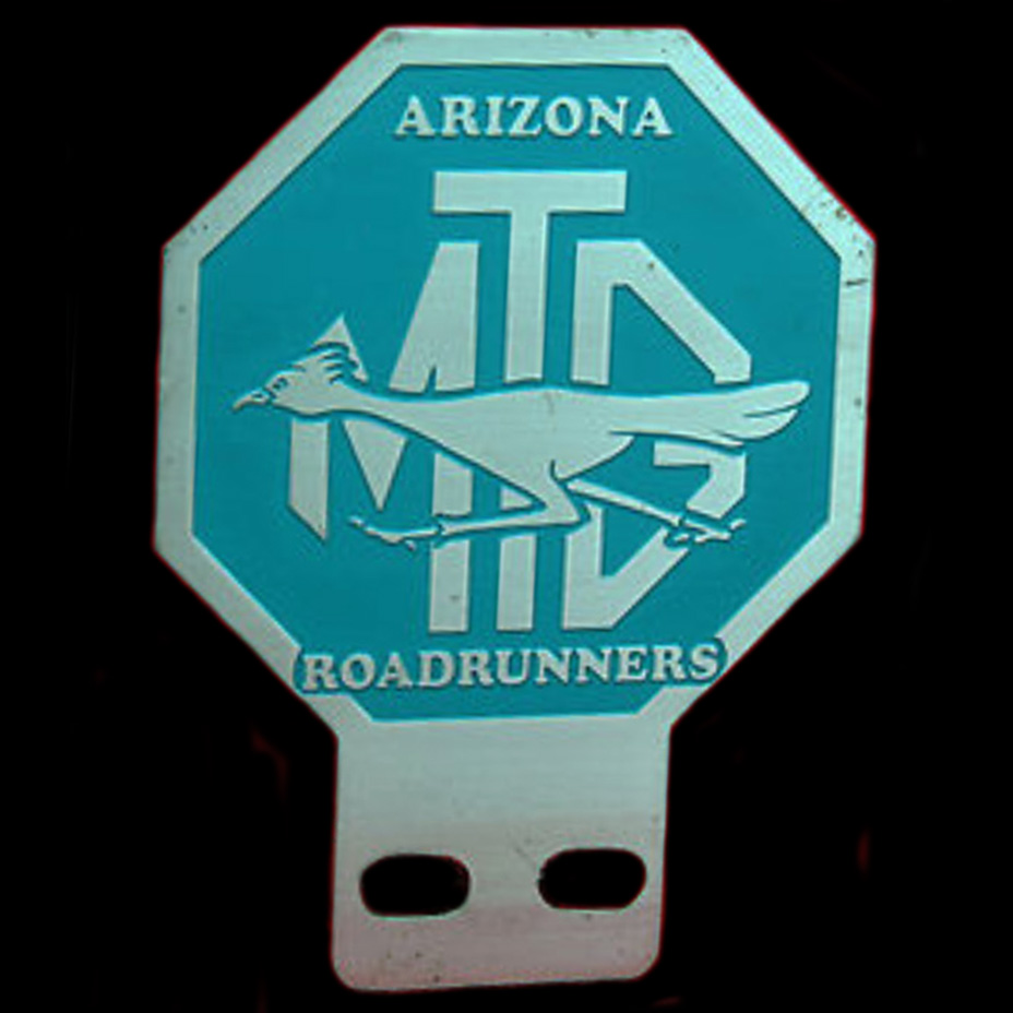 MG "T" Arizona Roadrunners Car Badge