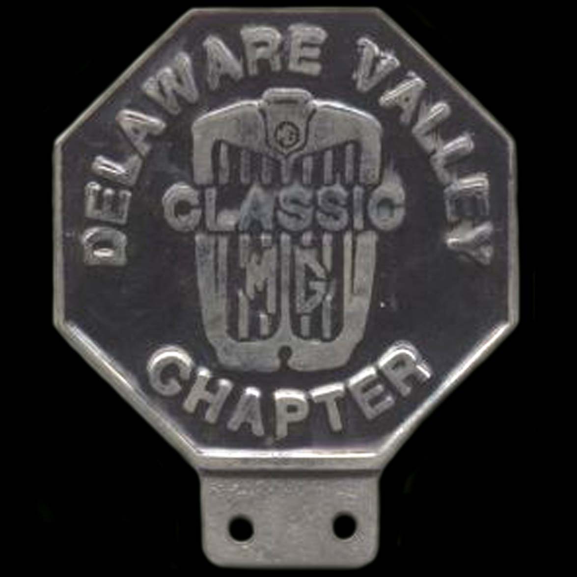 MG Classic Delaware Valley Chapter Car Badge