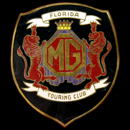 MG Car Club Florida Car Badge