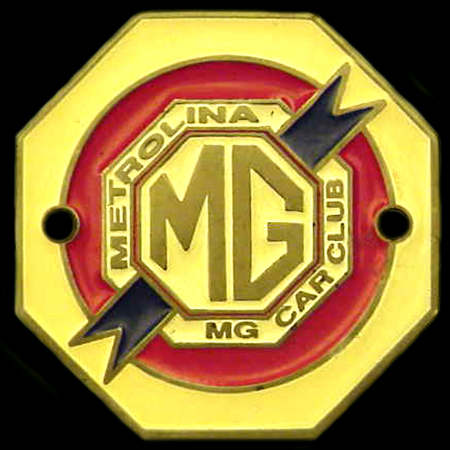 MG Car Club  Metrolina Car Badge