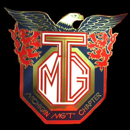 MG Car Club Michigan Car Badge