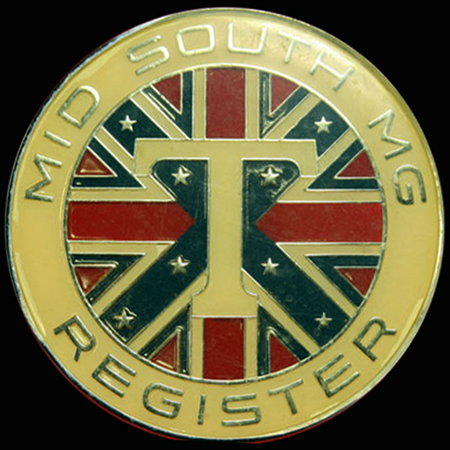 MG Mid South "T" Register Car Badge