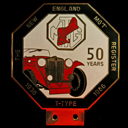 MG Car Club New England Car Badge