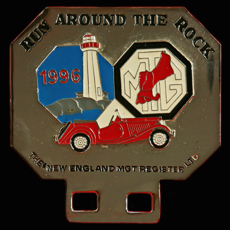 MG New England MGT Register Car Badge