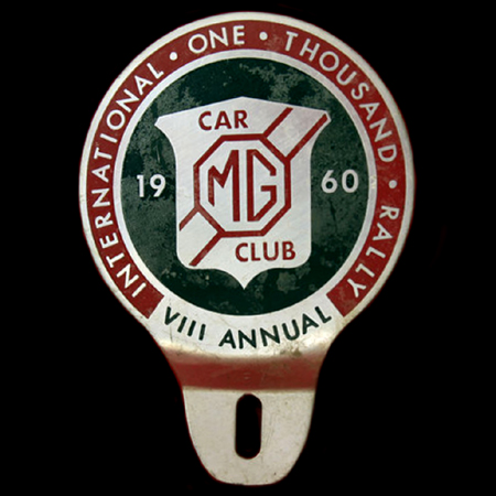 International One Thousand Rally Car Badge