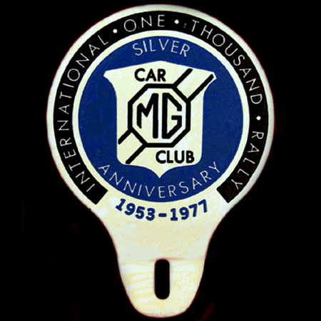 International One Thousand Rally Car Badge