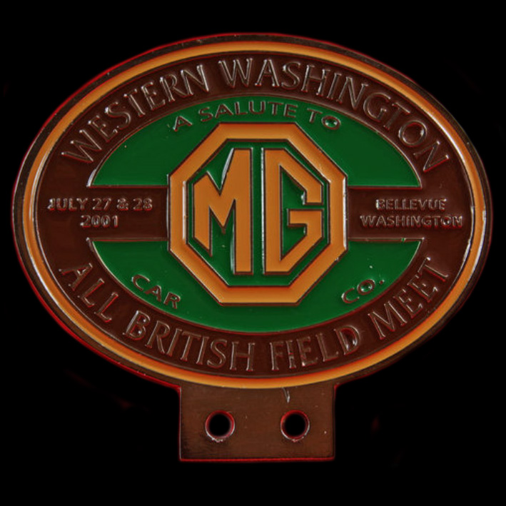 MG Western Washington All British Meet Car Badge