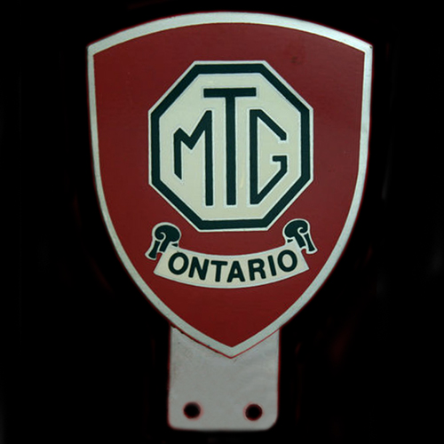 MG Car Club Ontario Car Badge