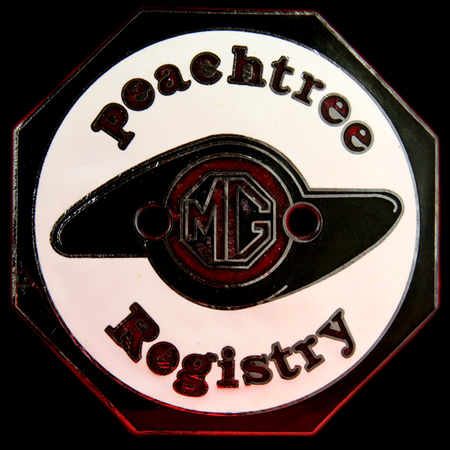 MG Car Club Peachtree Registry Car Badge