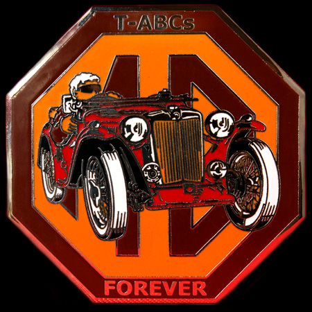 MG T-ABC's Club Car Badge