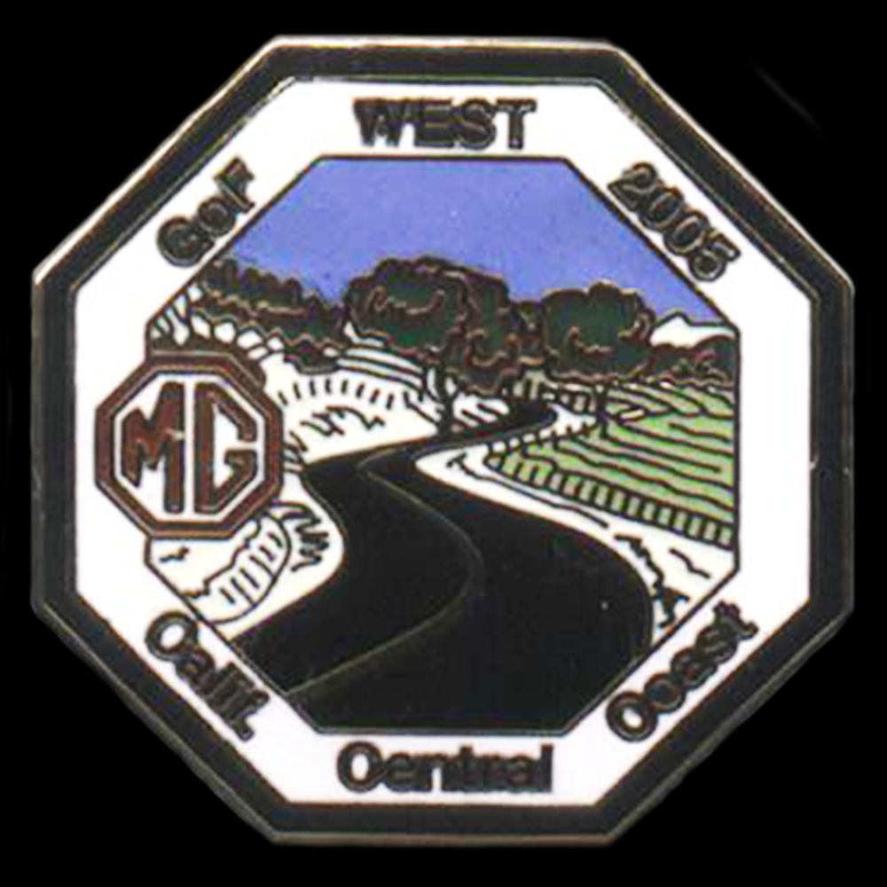 MG Gof West 2005 Car Badge