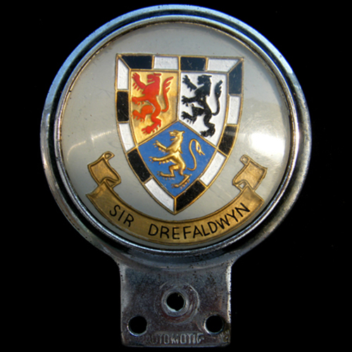 Montgomeryshire (Sir Drefaldwyn) Car Badge