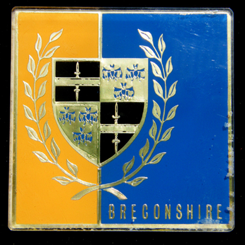 Breconshire car badge
