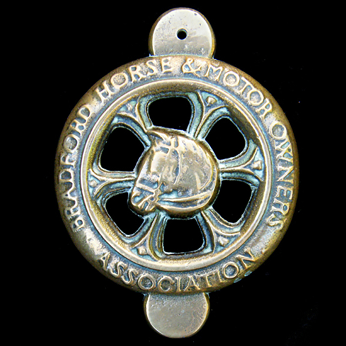 Bradford Horse & Motor Owners Association # 4 Car Badge