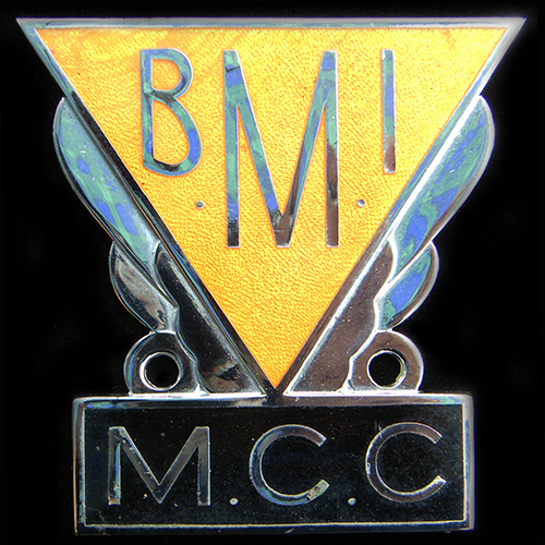 B.M.I. (London Independent Hospital) Motor Cycle Club car badge