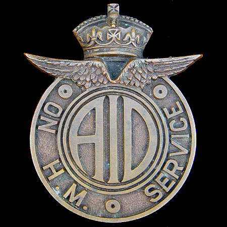 On His Majestys Service Car Badge