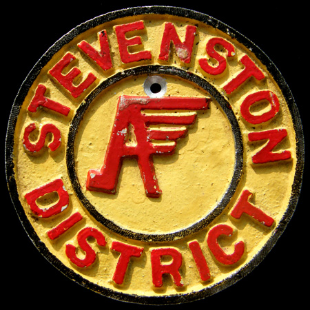 Stevenston District Motor Cycle Club car badge
