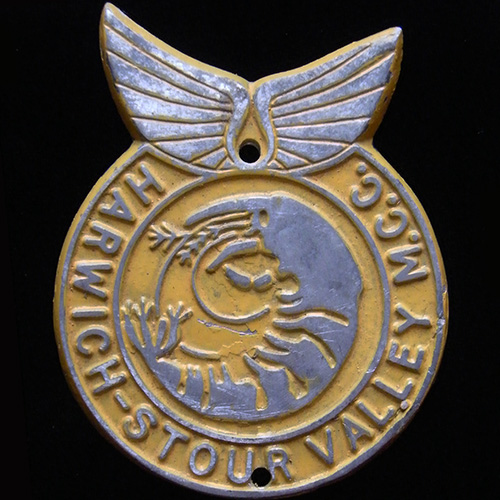Harwich Stour Valley Motor Cycle Club Car Badge