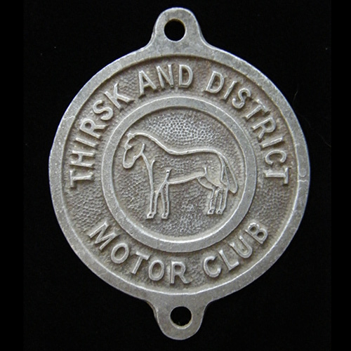 Thirsk and District Motor Club Car Badge