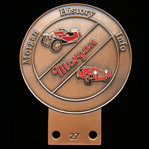 Morgan History Info Car Badge Car Badge