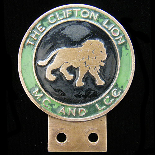 Clifton Lion Motor Cycle and Light Car Club badge