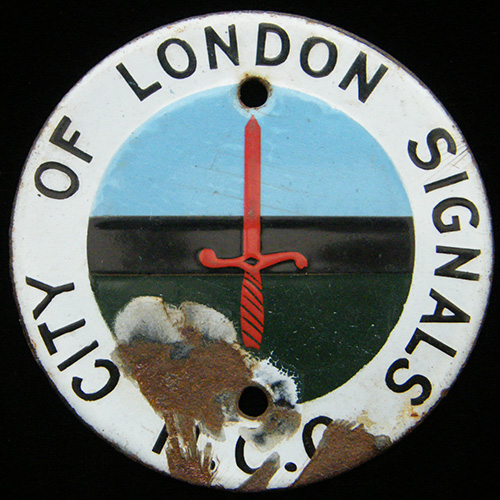 City of London Motor Cycle Club car badge