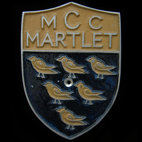 Martlet Motor Cycle Club Car Badge