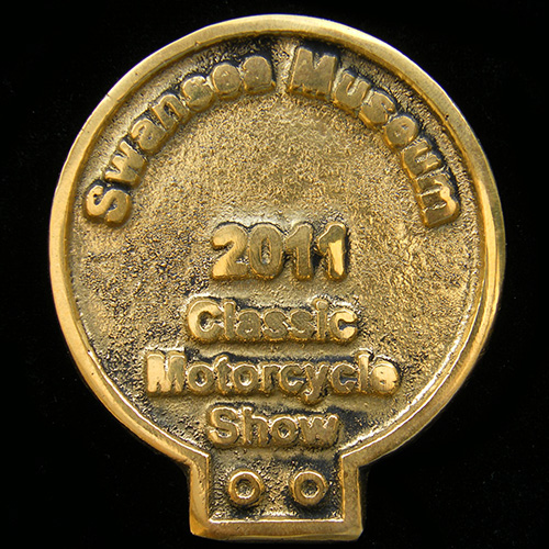 Swansea Museum Classic Motorcycle Show Car Badge