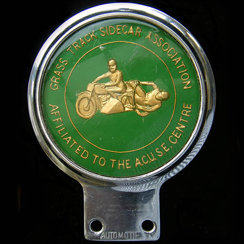 Grass Track Sidecar Association Car Badge