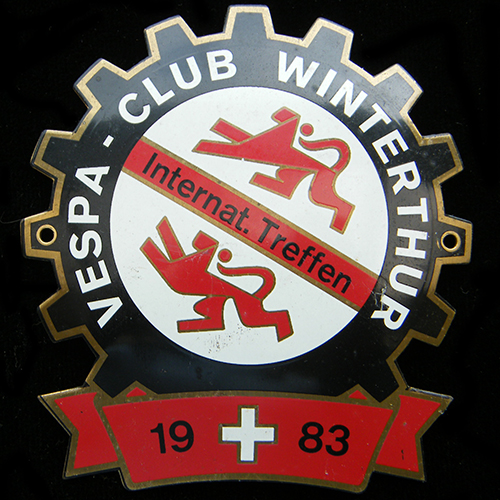 Vespa Club badge non-UK