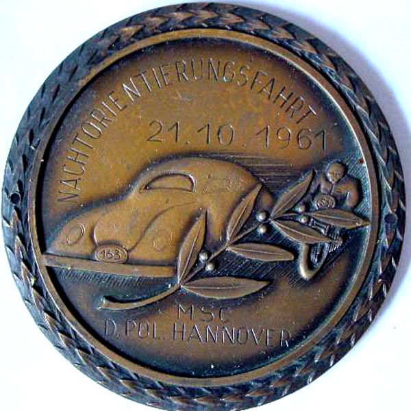 Porsche Rally car badge