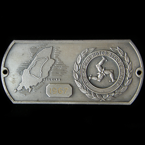 Isle of Man Motor scooter Rally badge