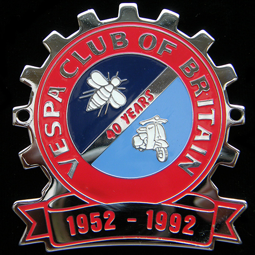 Vespa Club of Britain cog badge