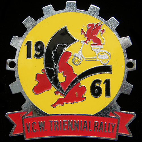 Vespa Club of Wales Triennial Rally badge