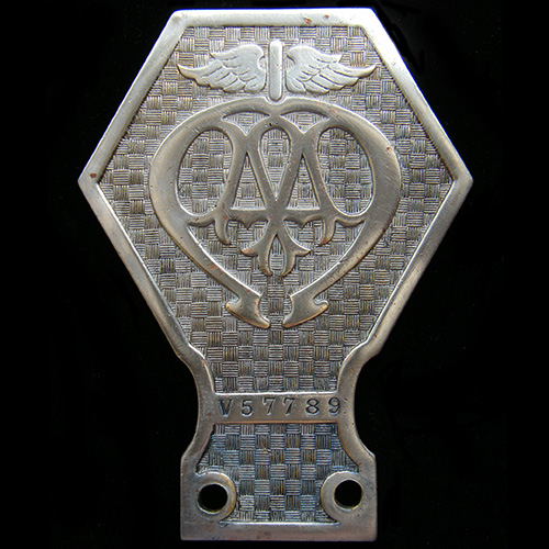  AA basket weave Industrial Vehicle badge