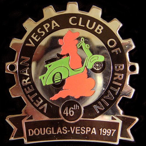 The Veteran Vespa Club of Britain Cog Badge 