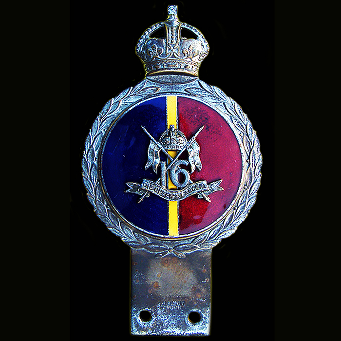 16th Queens Lancers car badge