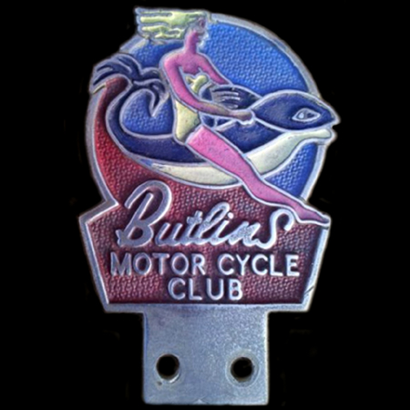 Butlins Motor Cycle Club Car Badge